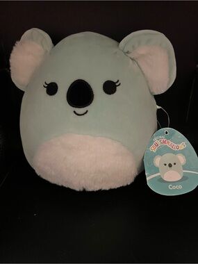 Squishmallows Coco Koala Plush - Mint Green & White. NWT
